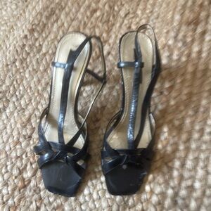 Elegant Vintage Nine West Black Strappy Women's Sandals